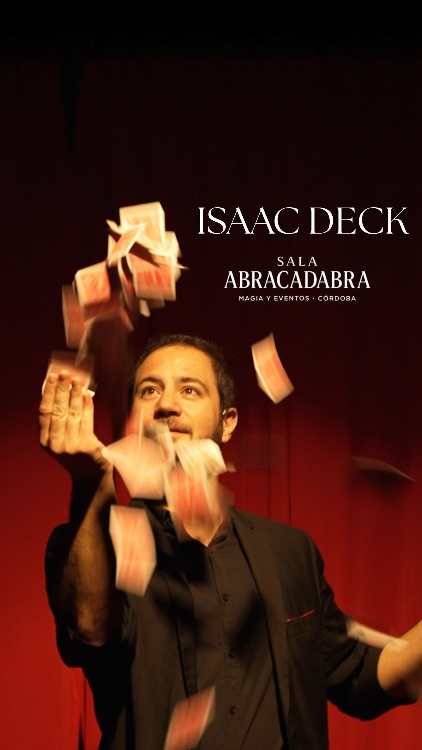 Viernes 25 Septiembre. 20:00H Magia muy de cerca con Isaac Deck
