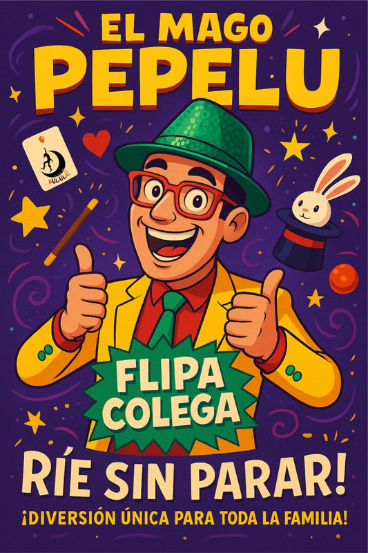 7 de diciembre, 12:00h. Domingo MAGIA FAMILIAR CON PEPELU