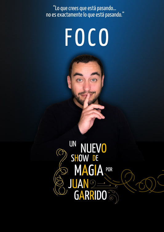 Viernes 6 de Noviembre 20:00H                   "FOCO” By Juan Garrido