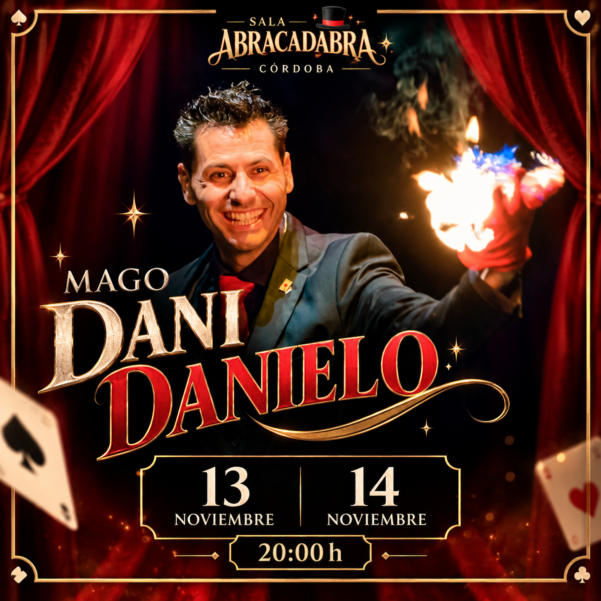 Viernes 13 Noviembre . 20:00h                   MAGO DANI DANIELO