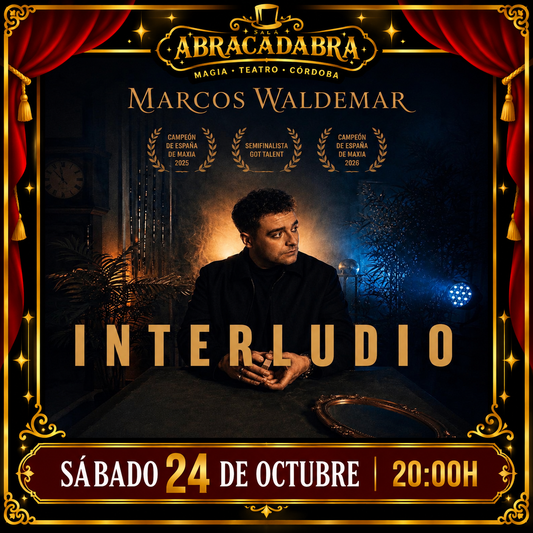 Sábado 24 de Octubre. 20:00H.                  MARCOS WALDEMAR